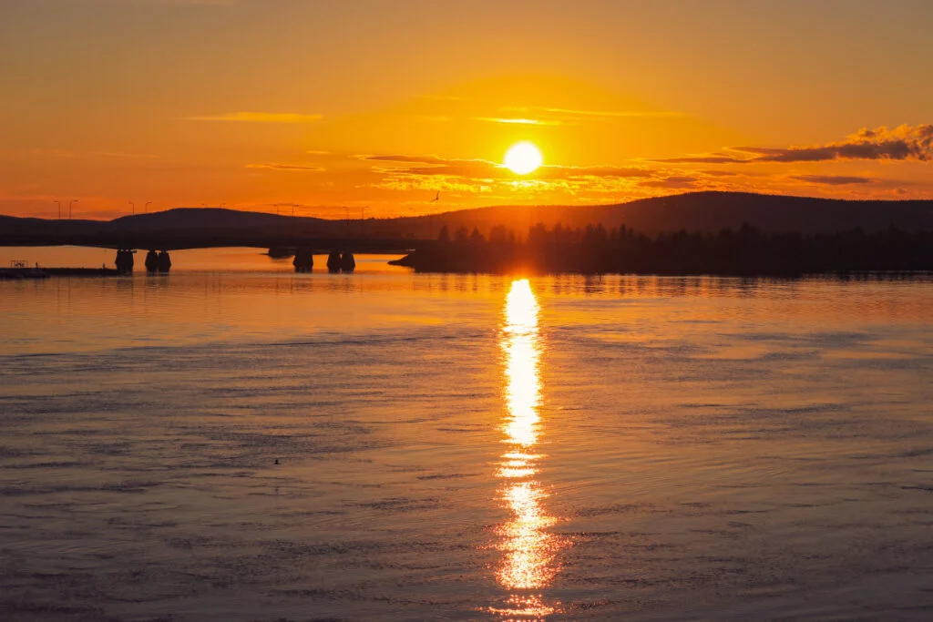 The Midnight Sun in Rovaniemi