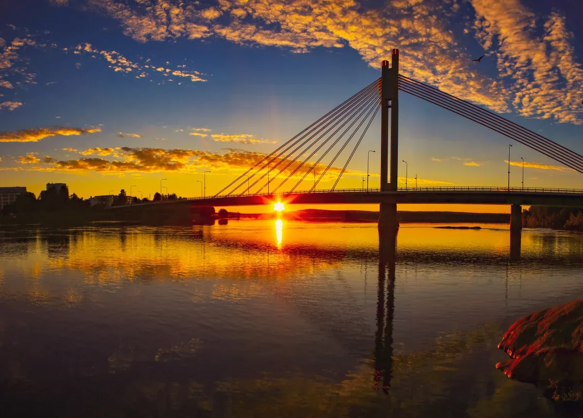 The Midnight Sun in Rovaniemi