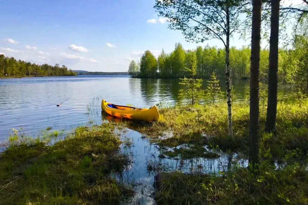 Canoeing in Lapland