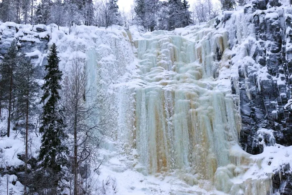 Korouoma Canyon Frozen Waterfalls