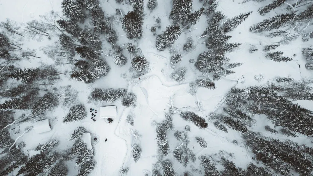 Korouoma Canyon Nature Reserve in winter