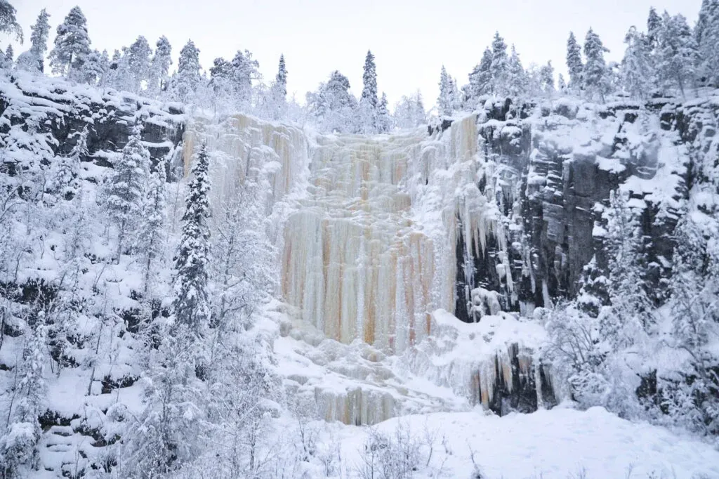 Korouoma Canyon Frozen Waterfalls