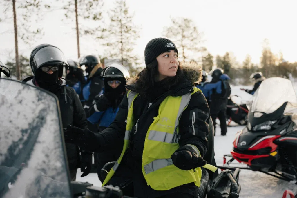 Snowmobile adventure with professional Arctic guide
