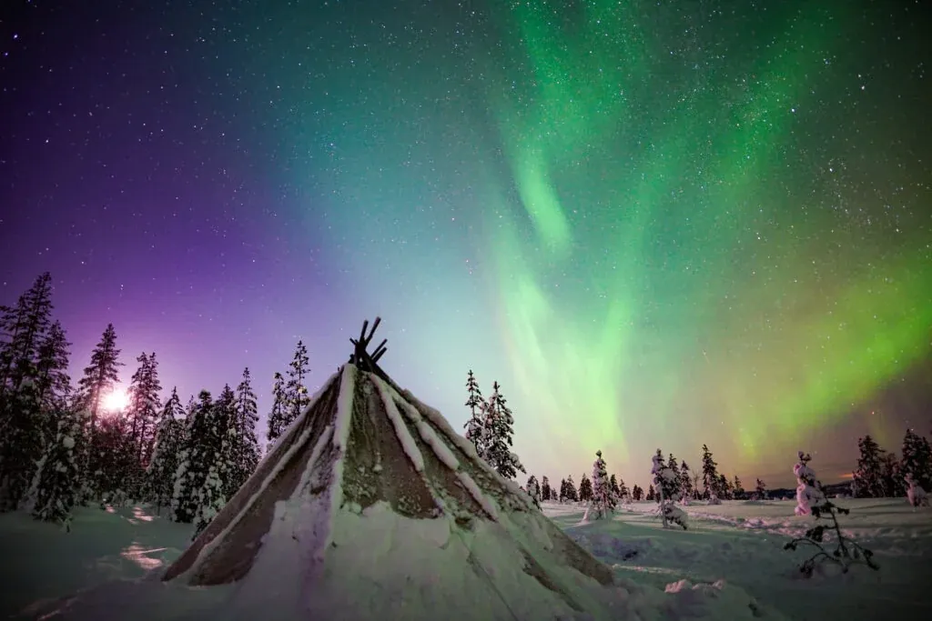 Winter wonderland beyond the Arctic Circle