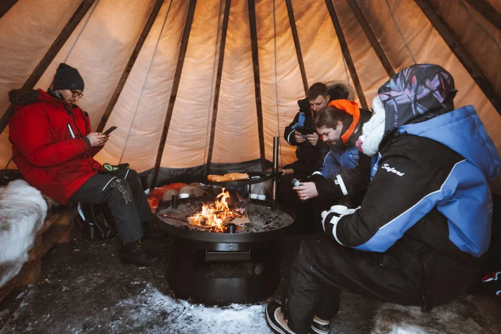 Enjoying some time around the fire...