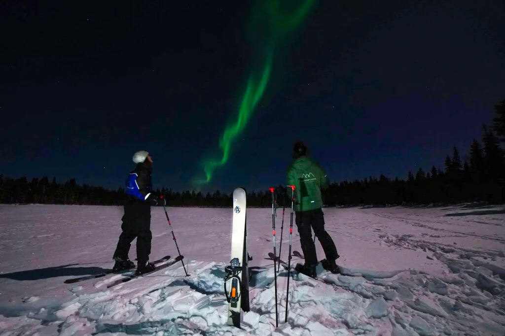 Ski Trekking under the Northern Lights in Rovaniemi