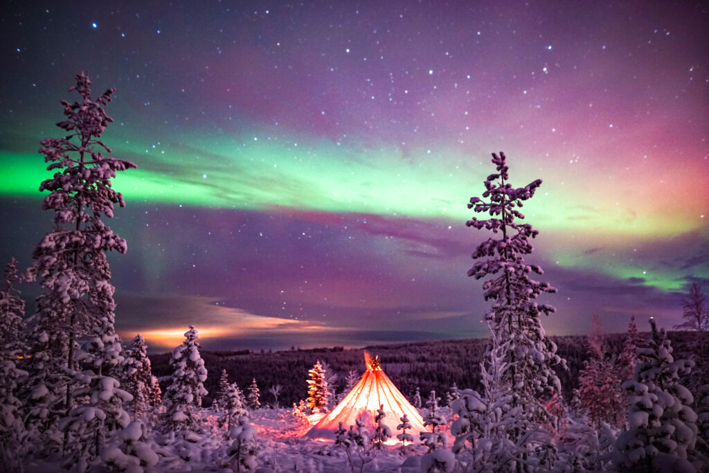 Northern Lights in Rovaniemi, Lapland