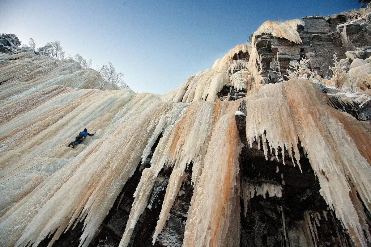 Ice Climbing Day in Korouoma Canyon