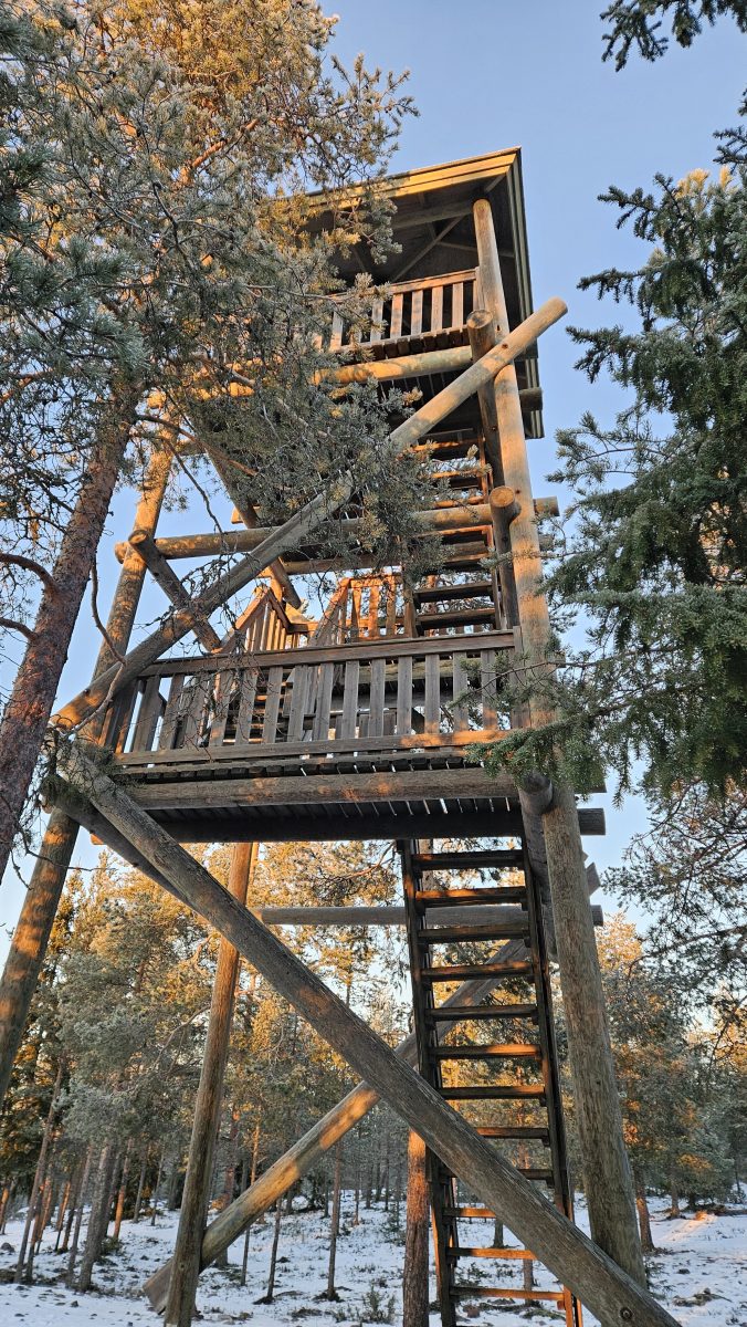 The 360-degree view ounasvaara observation tower