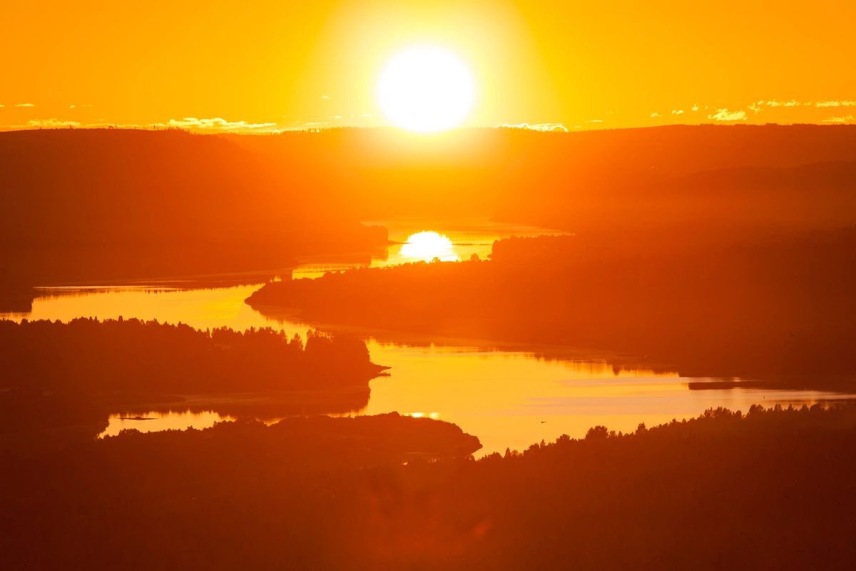 The Midnight Sun in Lapland