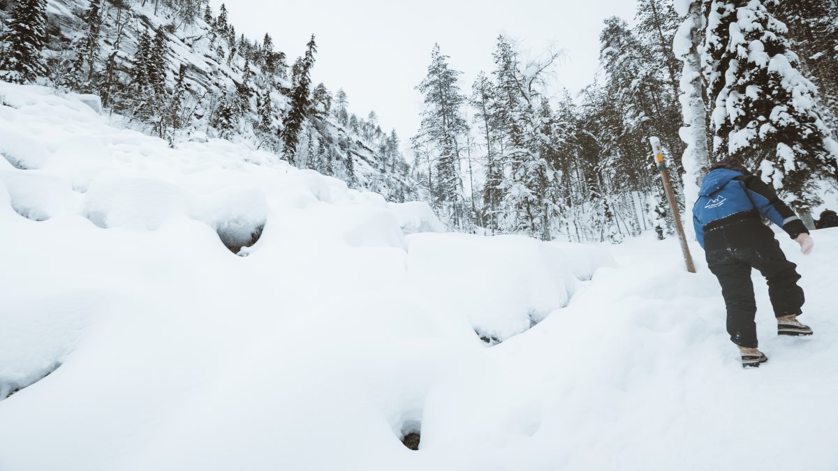 Exploring Korouoma Canyon