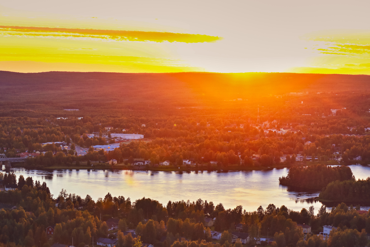 The Midnight Sun in Rovaniemi