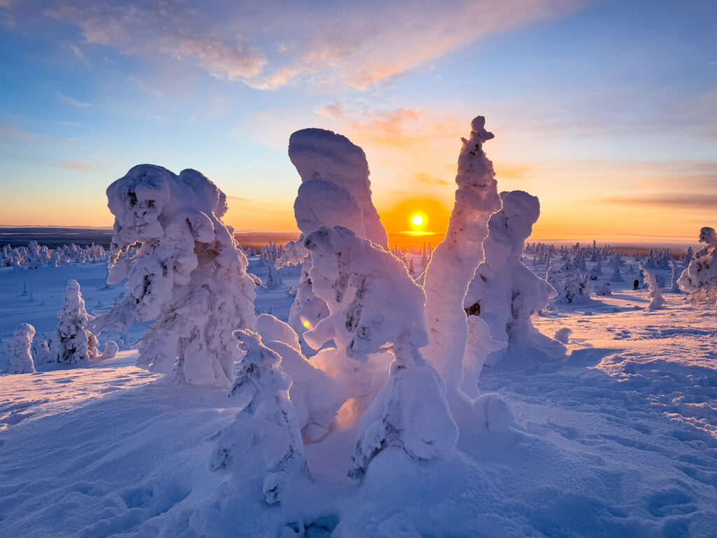 Sunset on top of the Riisitunturi National Park