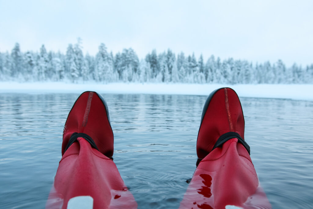 Arctic ice floating from Levi