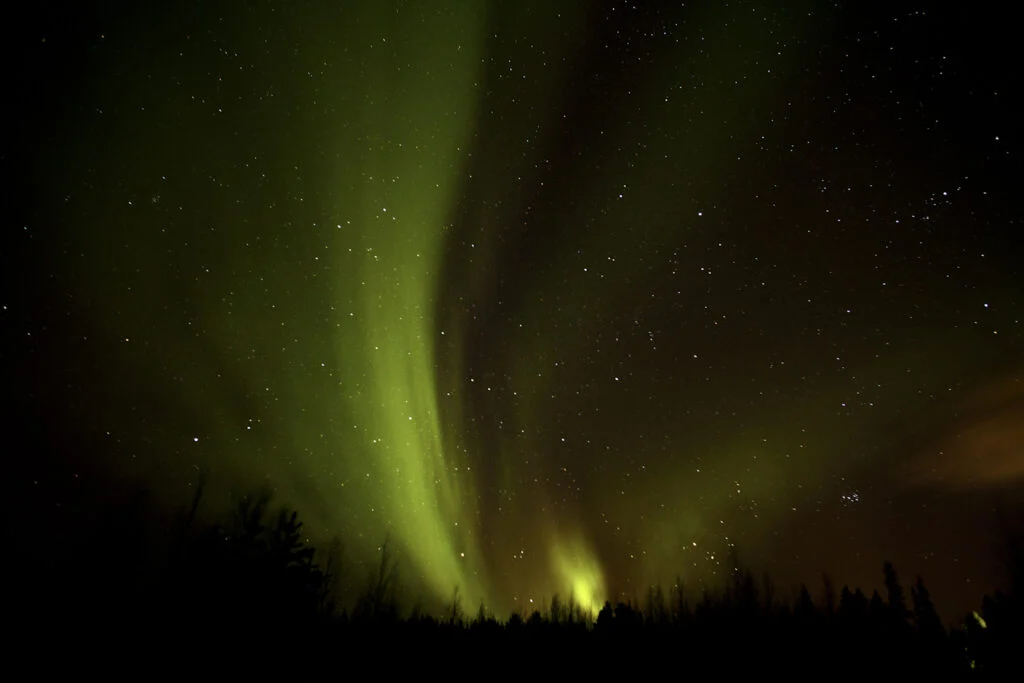 Northern Lights Campfire in Levi